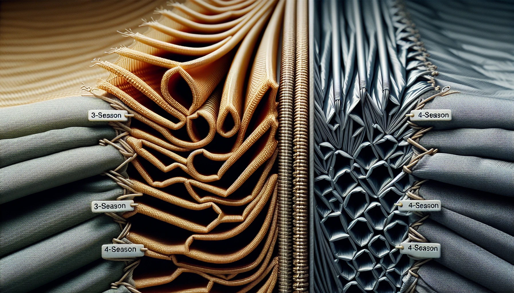 3-season vs 4-season tent fabric and pole comparison